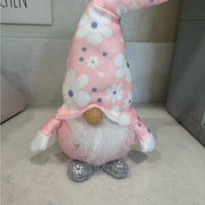 Pink plush gnome